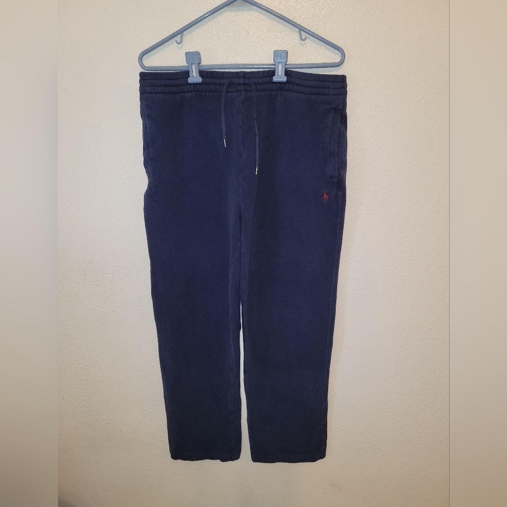 Polo Ralph Lauren Men's Navy Classic Drawstring Sweatpants Medium 100% Cotton